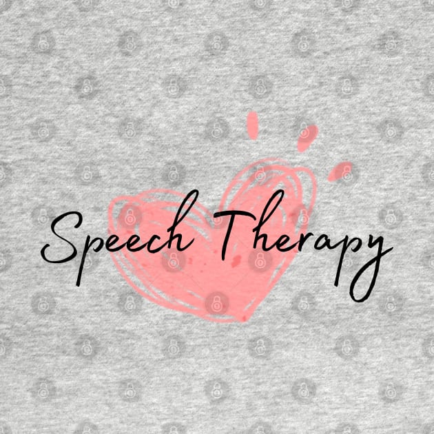 Speech Therapy Heart by Daisy Blue Designs